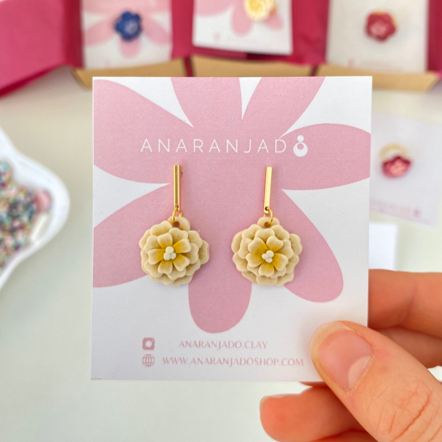 Amalfi earrings-Yellow