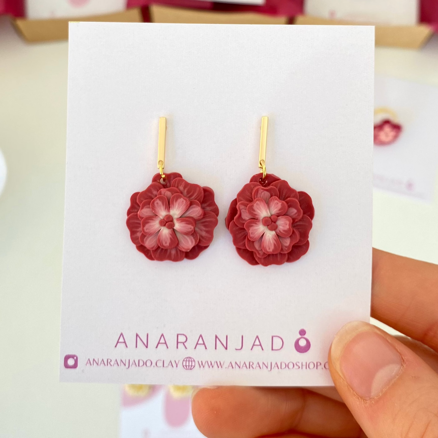 Amalfi earrings-Fuchsia