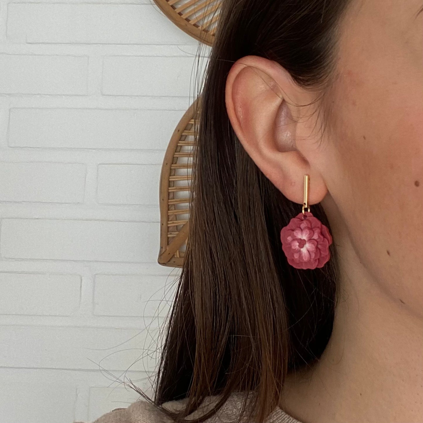 Amalfi earrings-Fuchsia