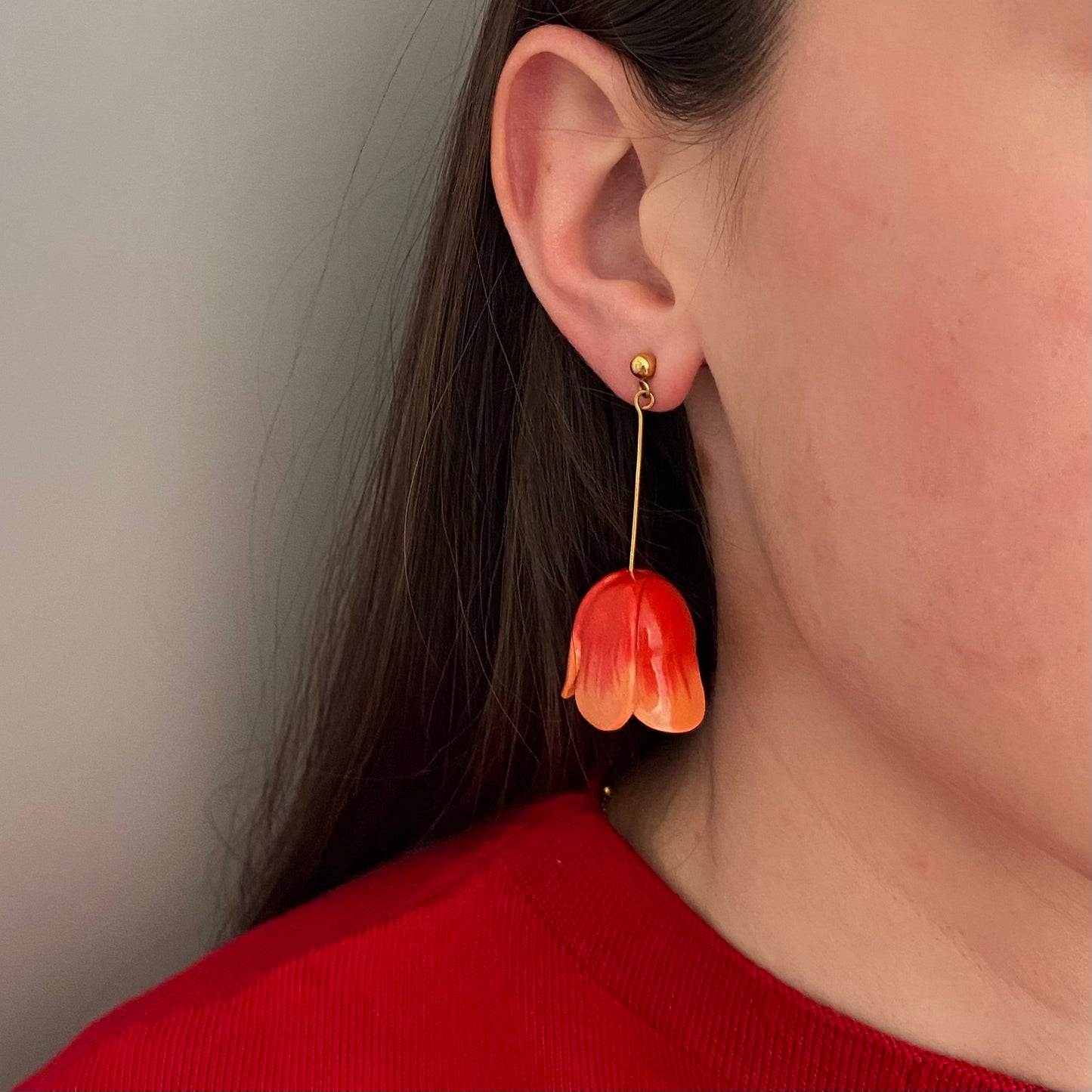 Tulipa earrings - Naranja