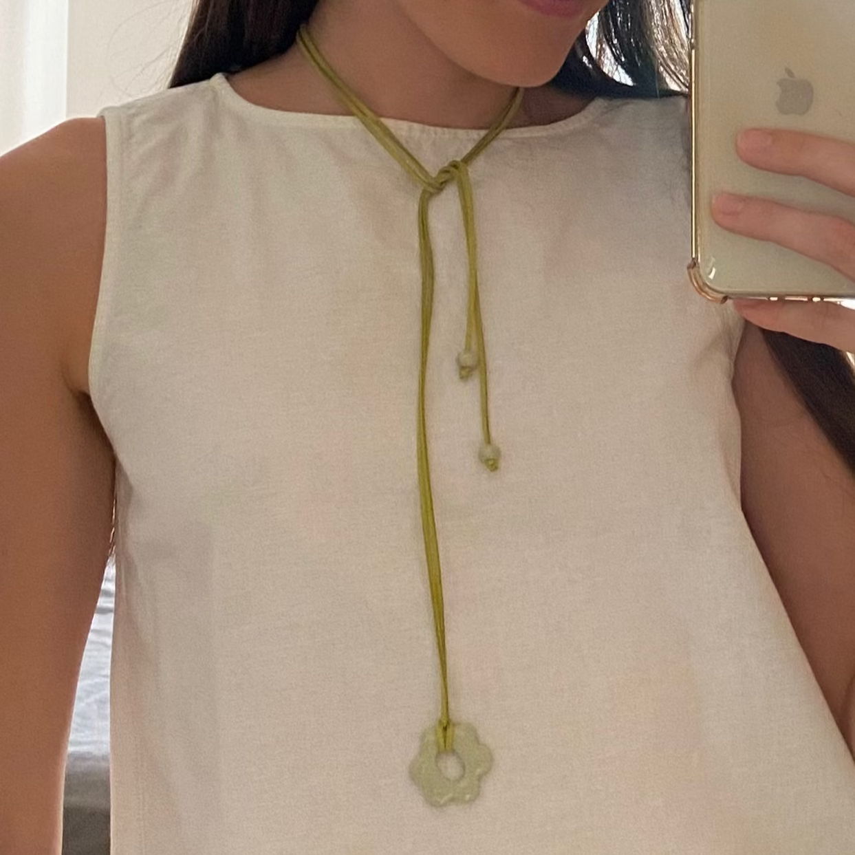 Flora necklace-Green