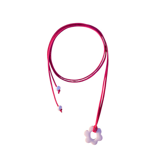 Flora necklace-Pink&Fuchsia