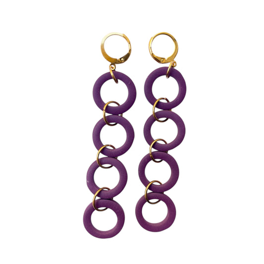 Vértigo earrings-Purple