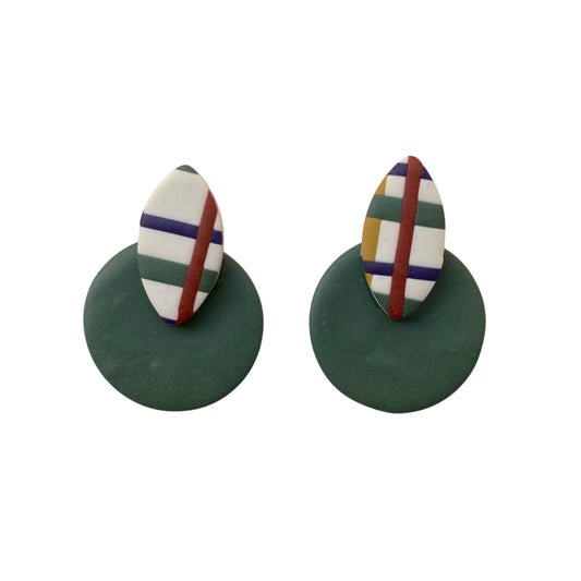 Seul earrings-Green