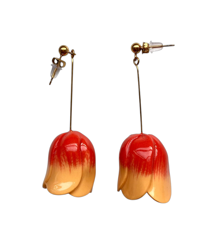 Tulipa earrings - Naranja
