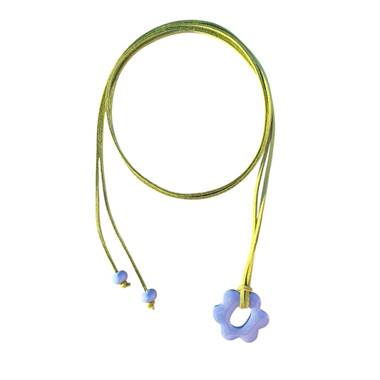 Flora necklace-Blue&Green