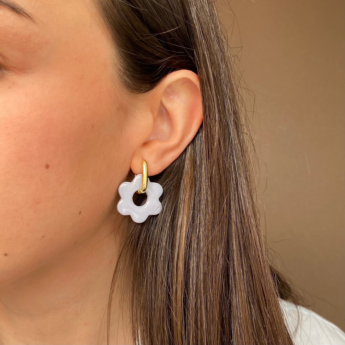 Gardenia earrings