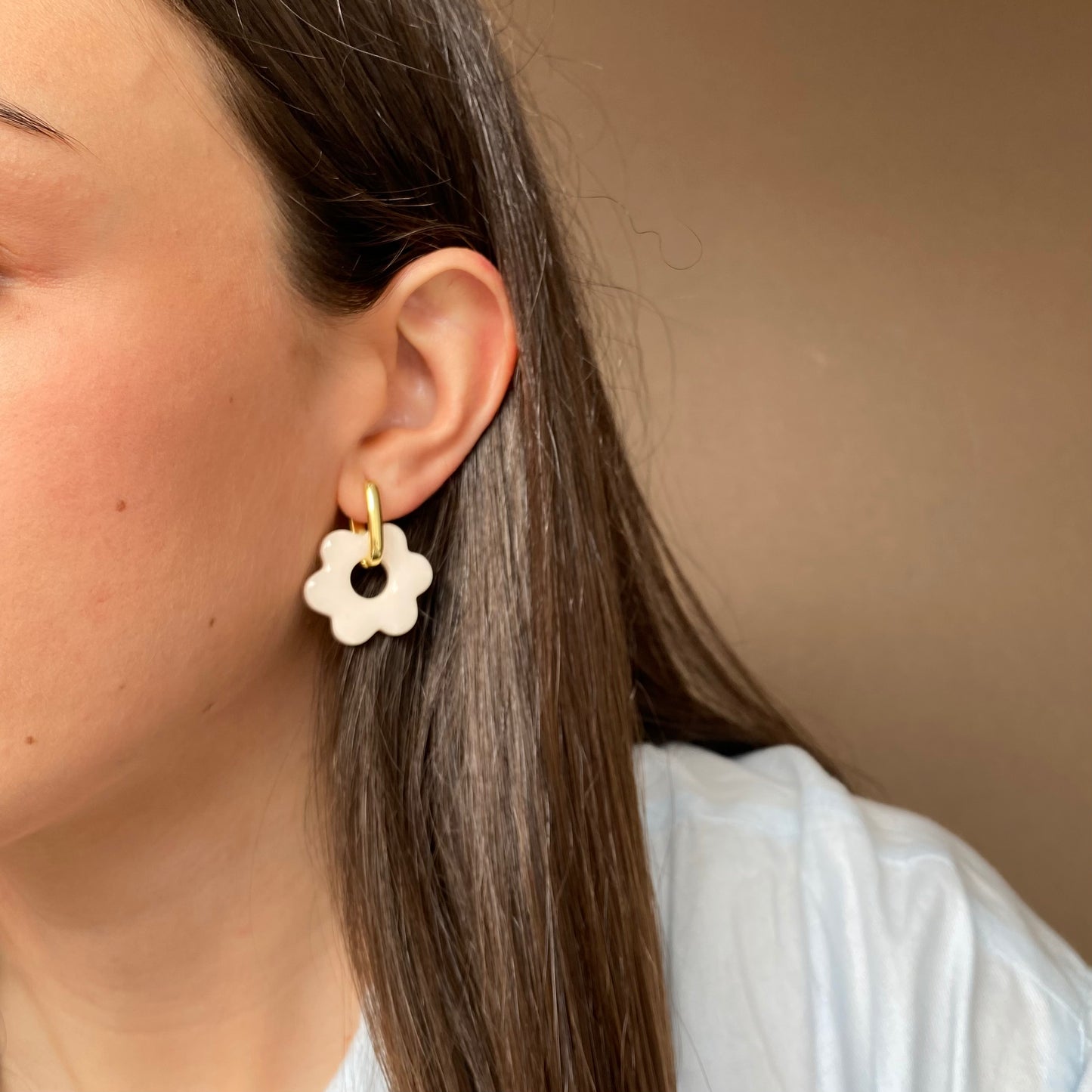 Gardenia earrings