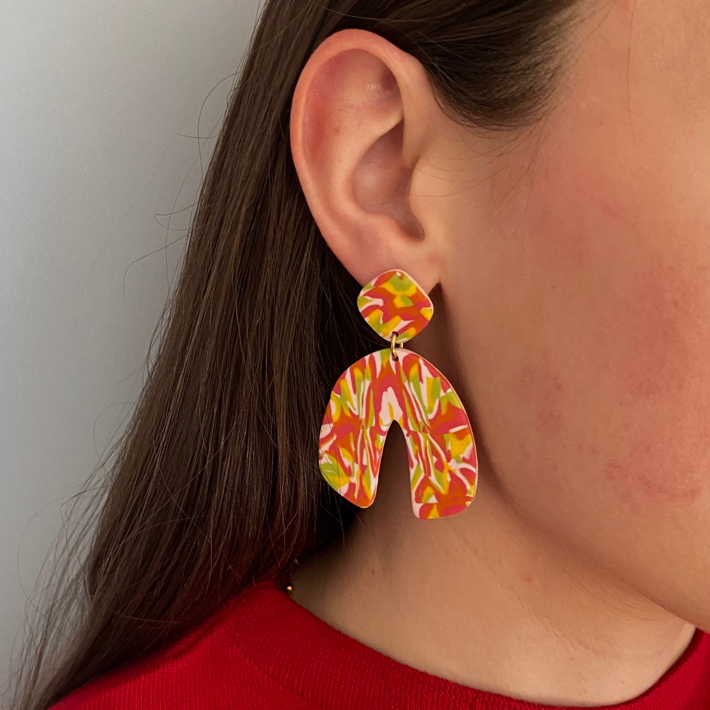 Caos earrings-mosaico