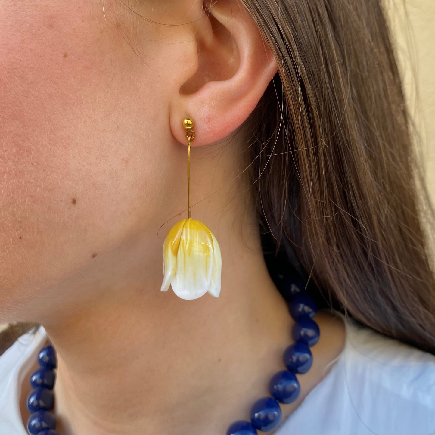 Tulipa earrings - Amarillo
