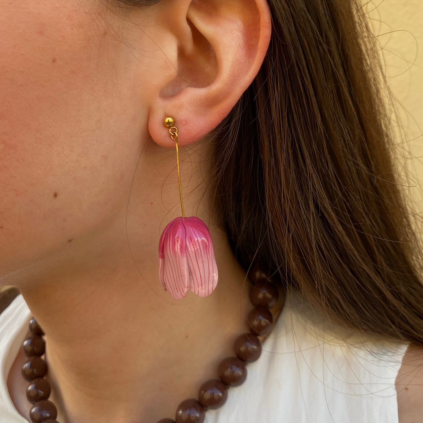 Tulipa earrings - Rosa