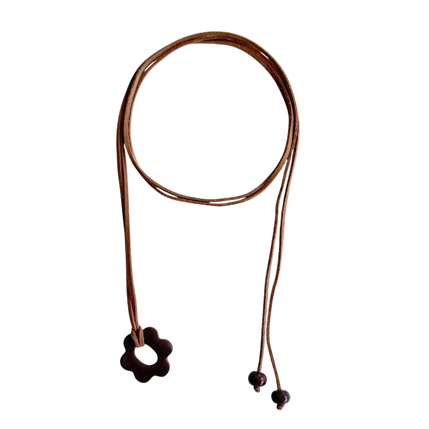Flora necklace - brown
