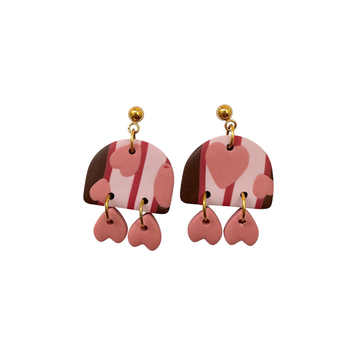 Cupid hearts earrings