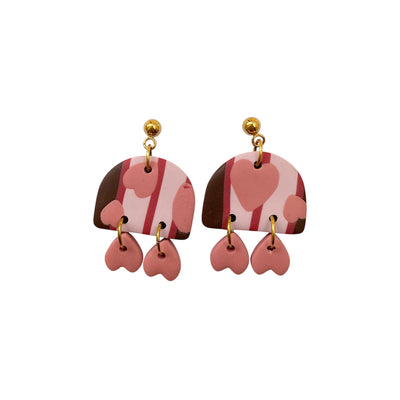 Cupid hearts earrings