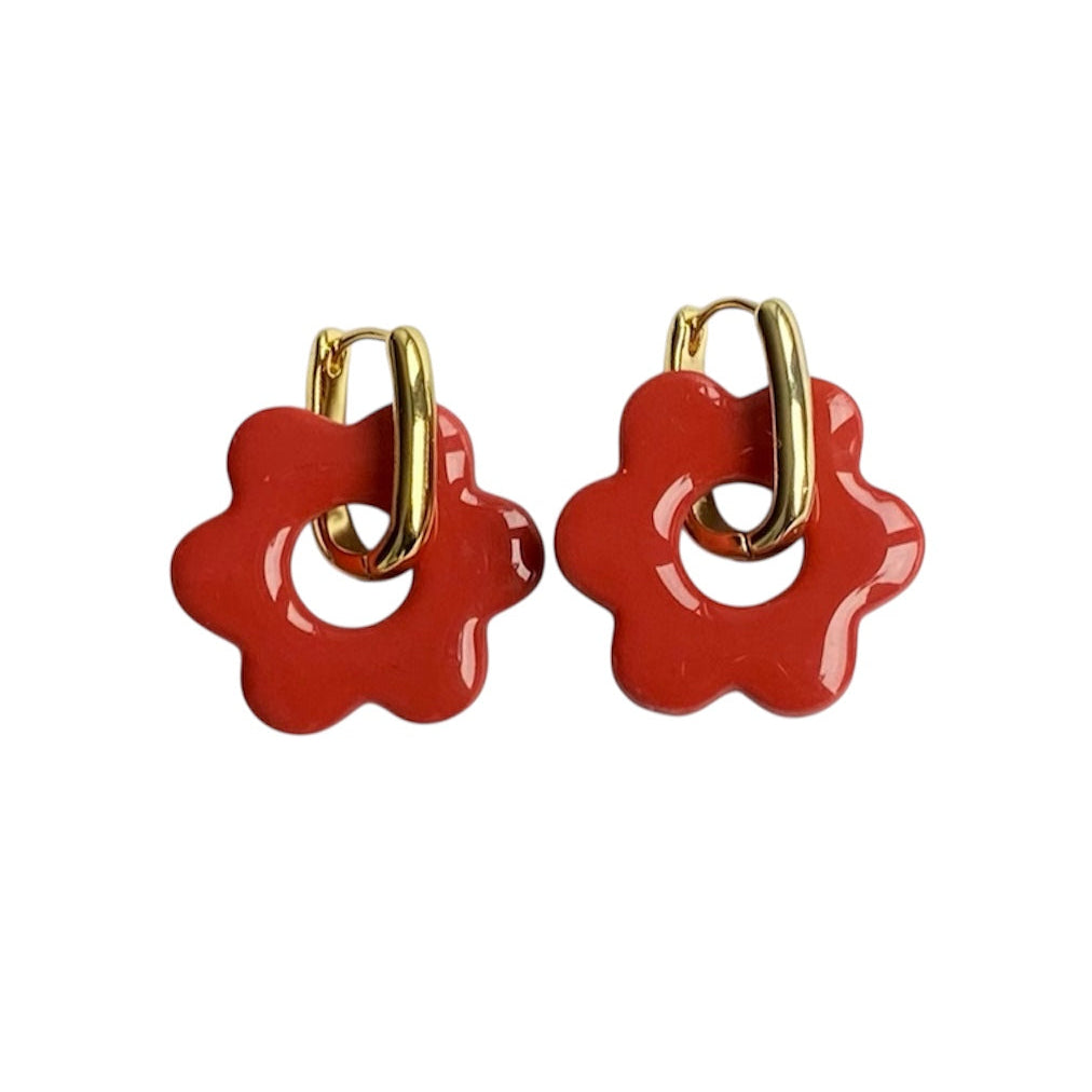 Gardenia earrings
