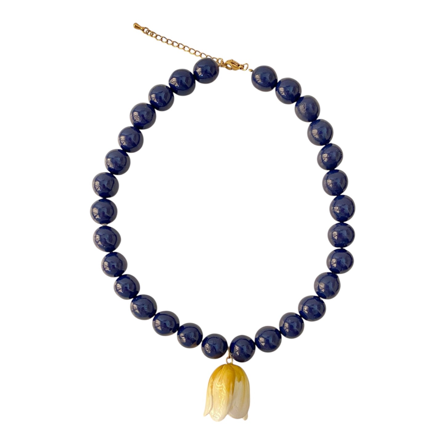 Tulipa necklace - Azul marino