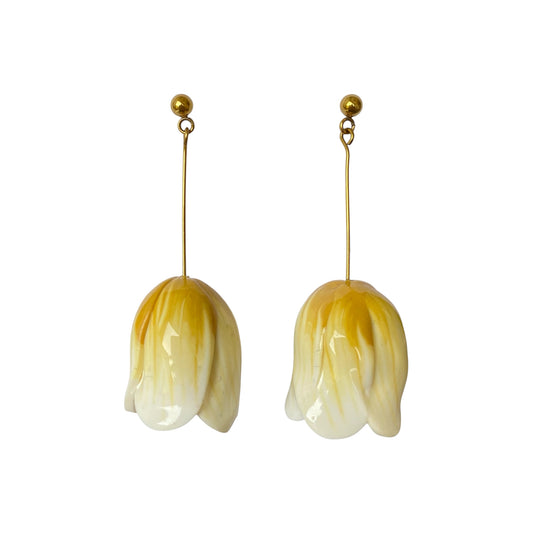 Tulipa earrings - Amarillo