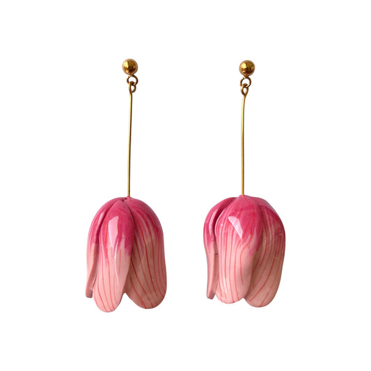 Tulipa earrings - Rosa
